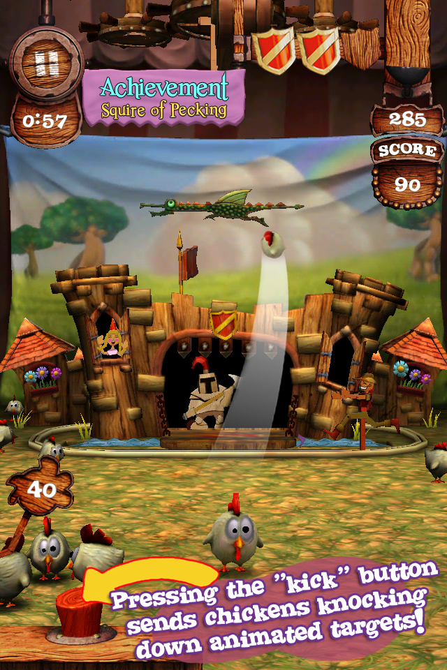 Screenshot Kick’n Chick’nz: Medieval Karnival Screenshot Kick’n Chick’nz: Medieval Karnival